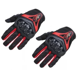 Manusi moto cu protectie PRO Biker rosii