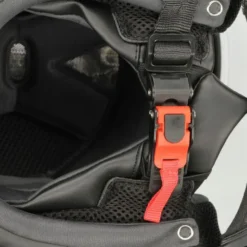 Casca moto full-face smk stellar swank mada672 neagru/roșu/mat/gri