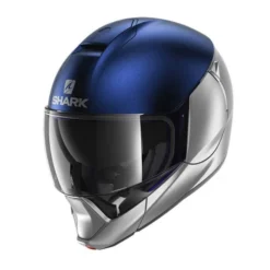 Casca rabatabila SHARK EVOJET DUAL mat/albastru/gri