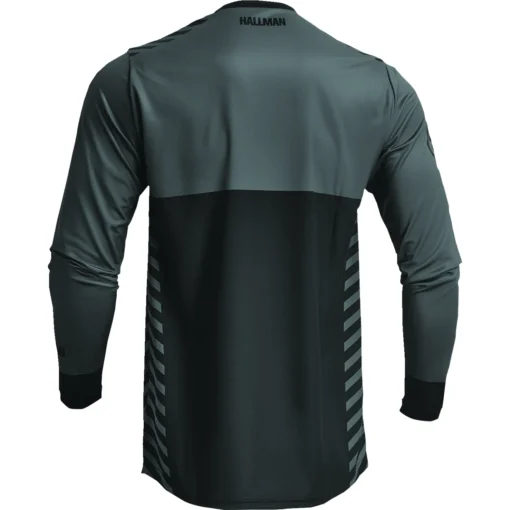 Bluza moto Off Road Thor Differ Slice Jersey, negru - gri - mtmoto