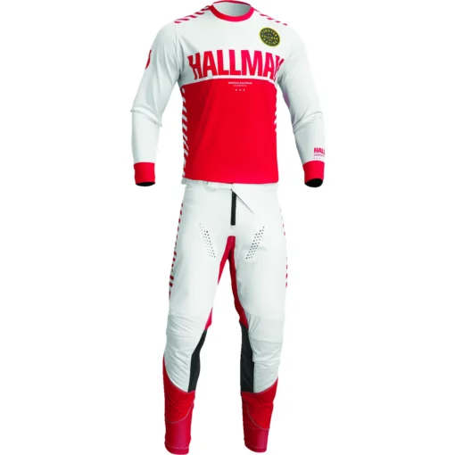 Bluza moto Off Road Thor Differ Slice Jersey, rosu - alb - mtmoto