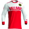 Bluza moto Off Road Thor Differ Slice Jersey, rosu -alb