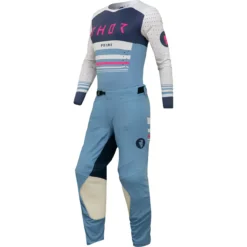 Bluza moto Off Road Thor Prime Blaze Jersey, femei, albastru -alb