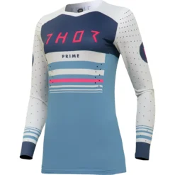 Bluza moto Off Road Thor Prime Blaze Jersey, femei, albastru -alb