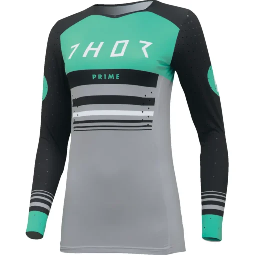 Bluza moto Off Road Thor Prime Blaze Jersey, femei, negru -verde