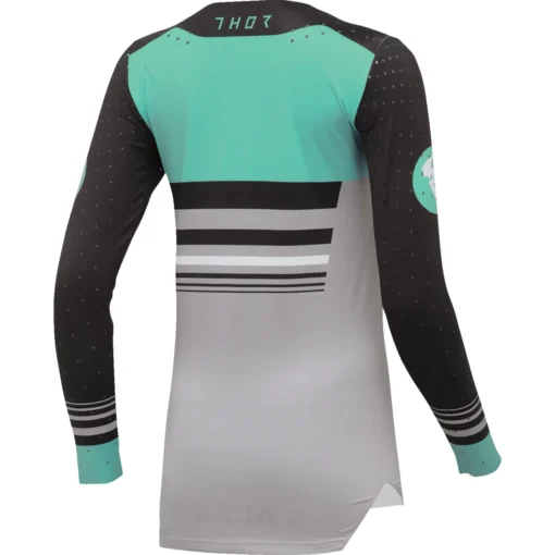 Bluza moto Off Road Thor Prime Blaze Jersey, femei, negru - verde - mtmoto