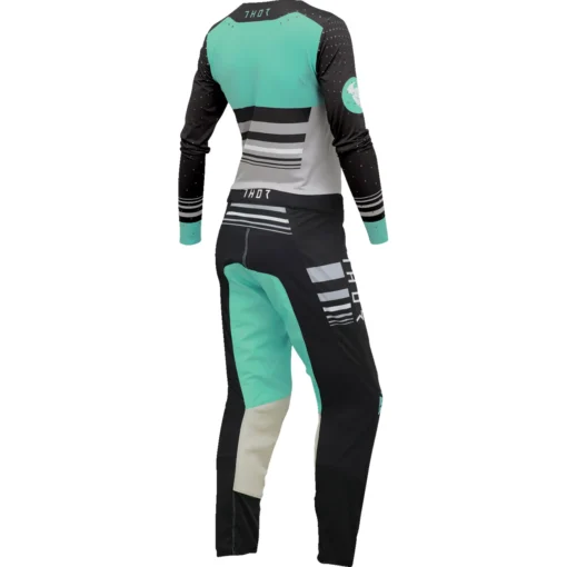 Bluza moto Off Road Thor Prime Blaze Jersey, femei, negru -verde