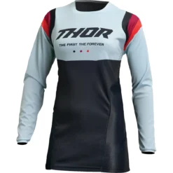 Bluza moto Off Road Thor Pulse REV Jersey, femei, negru -verde