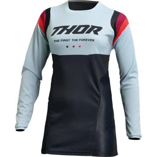 Bluza moto Off Road Thor Pulse REV Jersey, femei, negru -verde