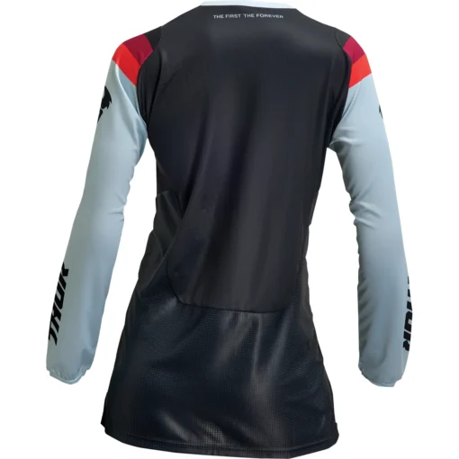 Bluza moto Off Road Thor Pulse REV Jersey, femei, negru -verde