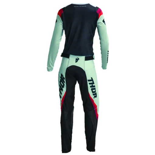 Bluza moto Off Road Thor Pulse REV Jersey, femei, negru -verde