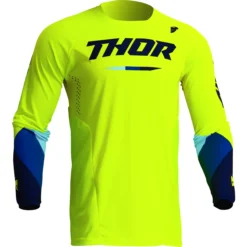 Bluza moto Off Road Thor Pulse Tactic Jersey, copii, galben acid