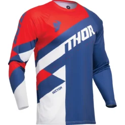 Bluza moto Off Road Thor Sector Checker Jersey albastru -rosu