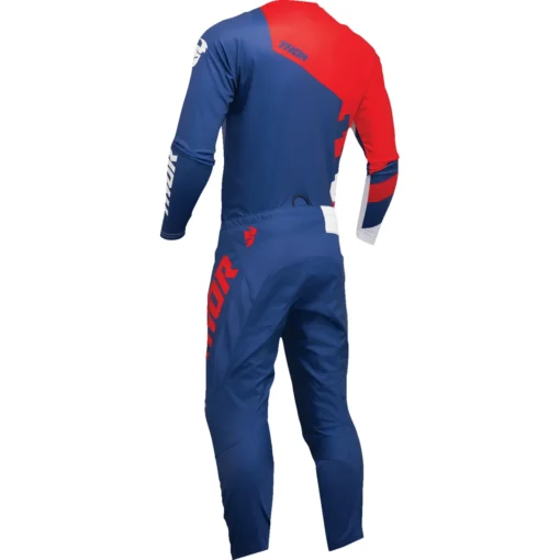 Bluza moto Off Road Thor Sector Checker Jersey, copii, albastru - rosu - mtmoto