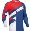 Bluza moto Off Road Thor Sector Checker Jersey, copii, albastru -rosu