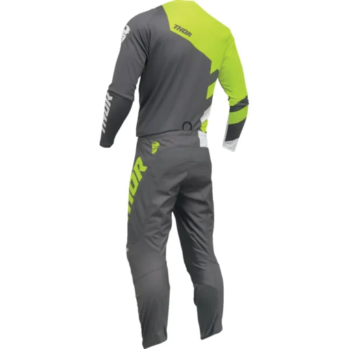 Bluza moto Off Road Thor Sector Checker Jersey gri - acid - mtmoto