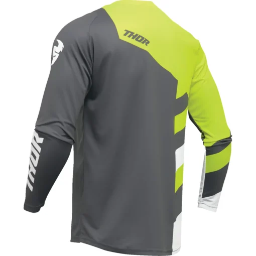 Bluza moto Off Road Thor Sector Checker Jersey gri -acid