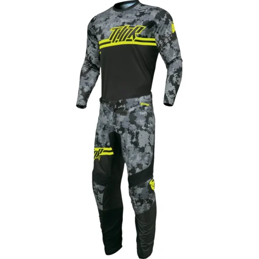 Bluza moto Off Road Thor Sector DIGI Jersey negru - camuflaj - mtmoto