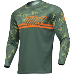 Bluza moto Off Road Thor Sector DIGI Jersey verde -camuflaj