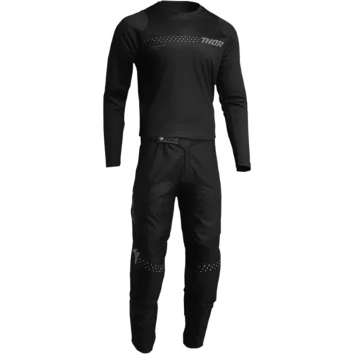 Bluza moto Off Road Thor Sector Minimal Jersey, copii, negru
