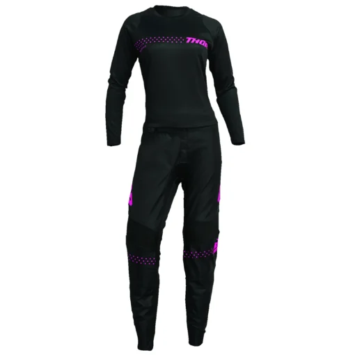 Bluza moto Off Road Thor Sector Minimal Jersey, femei, negru -roz