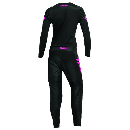 Bluza moto Off Road Thor Sector Minimal Jersey, femei, negru - roz - mtmoto