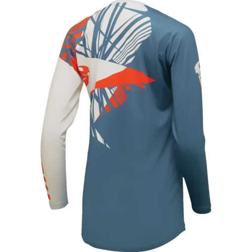 Bluza moto Off Road Thor Sector Split Jersey, femei, albastru - alb - mtmoto