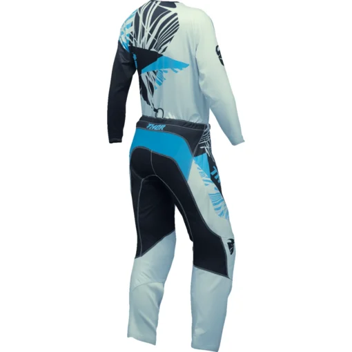 Bluza moto Off Road Thor Sector Split Jersey, femei, negru - albastru - mtmoto