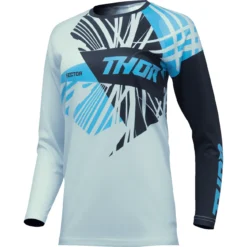 Bluza moto Off Road Thor Sector Split Jersey, femei, negru -albastru