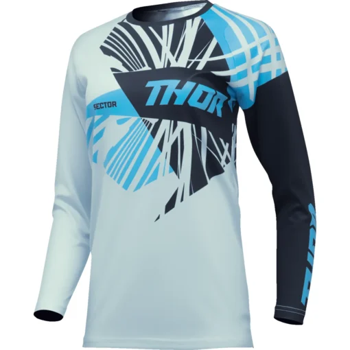 Bluza moto Off Road Thor Sector Split Jersey, femei, negru -albastru