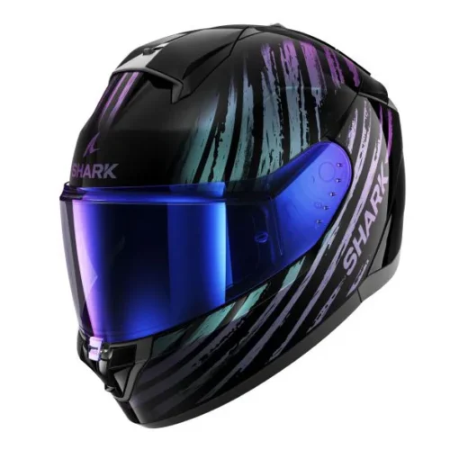 Casca SHARK RIDILL 2 ASSYA lucioasa - negru - violet