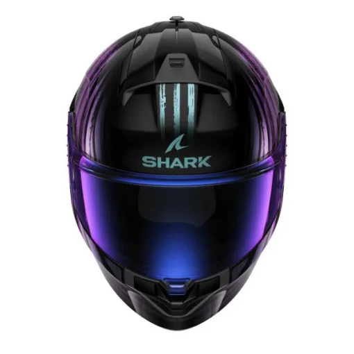 Casca SHARK RIDILL 2 ASSYA lucioasa - negru - violet