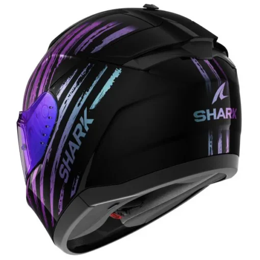 Casca SHARK RIDILL 2 ASSYA lucioasa - negru - violet