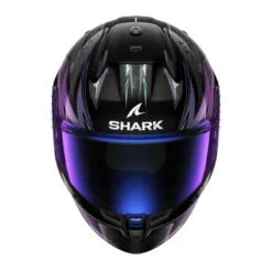 Casca moto SHARK D-SKWAL 3 BLAST-R negru - gri - violet - lucioasa