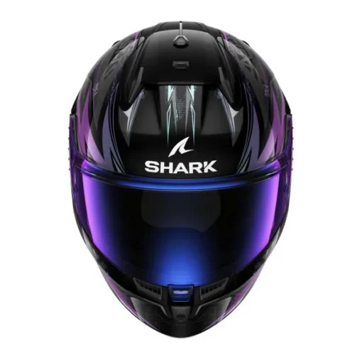 Casca moto SHARK D-SKWAL 3 BLAST-R negru - gri - violet - lucioasa