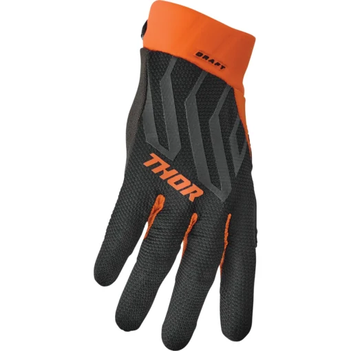 Manusi offroad Thor DRAFT negru - portocaliu