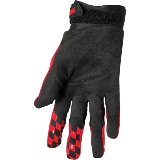 Manusi offroad Thor DRAFT rosu - negru - mtmoto