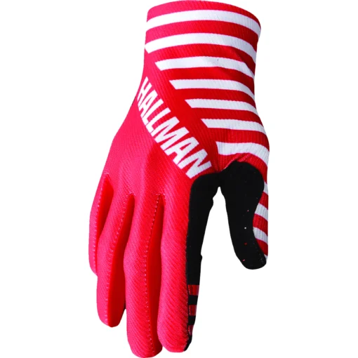 Manusi offroad Thor Mainstay, negru – alb - rosu