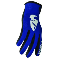 Manusi offroad Thor Sector, copii, albastru – alb