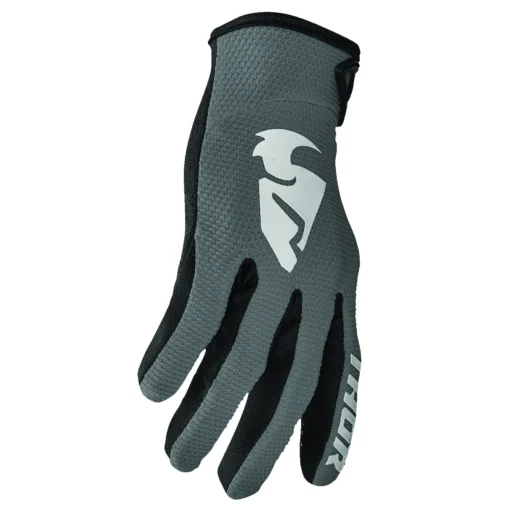 Manusi offroad Thor Sector, copii, gri – alb