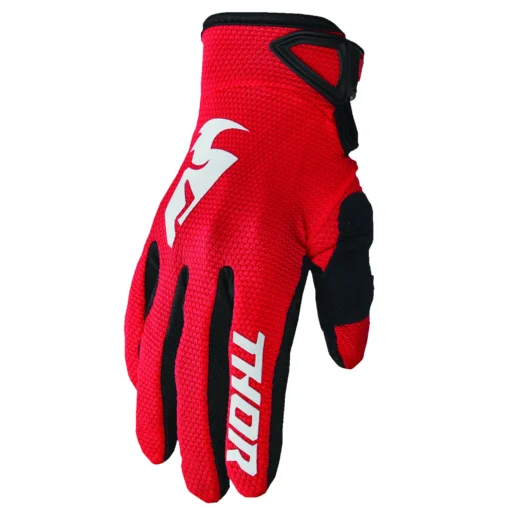 Manusi offroad Thor Sector, copii, rosu – alb