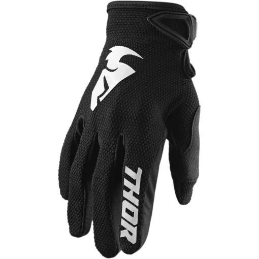 Manusi offroad Thor Sector, negru – alb