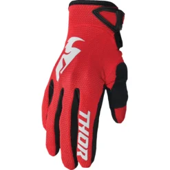 Manusi offroad Thor Sector, rosu – alb