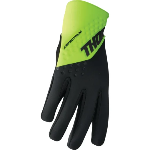 Manusi offroad Thor Spectrum Cold Weather, negru - acid