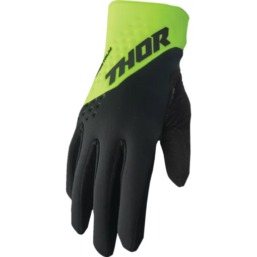Manusi offroad Thor Spectrum Cold Weather, negru - acid
