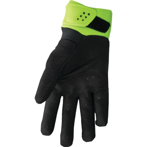 Manusi offroad Thor Spectrum Cold Weather, negru - acid