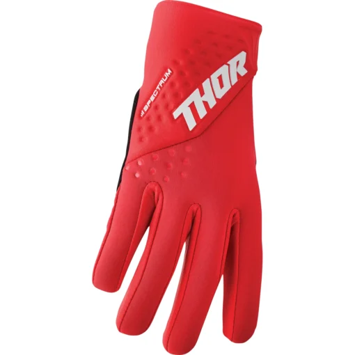 Manusi offroad Thor Spectrum Cold Weather, rosu - alb