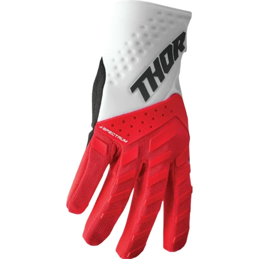 Manusi offroad Thor Spectrum, alb - rosu