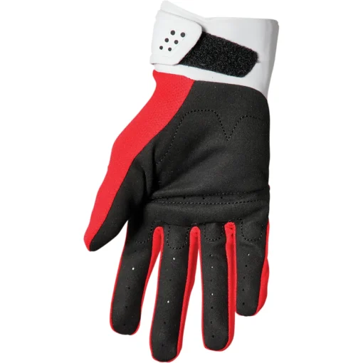 Manusi offroad Thor Spectrum, copii, alb – rosu - mtmoto