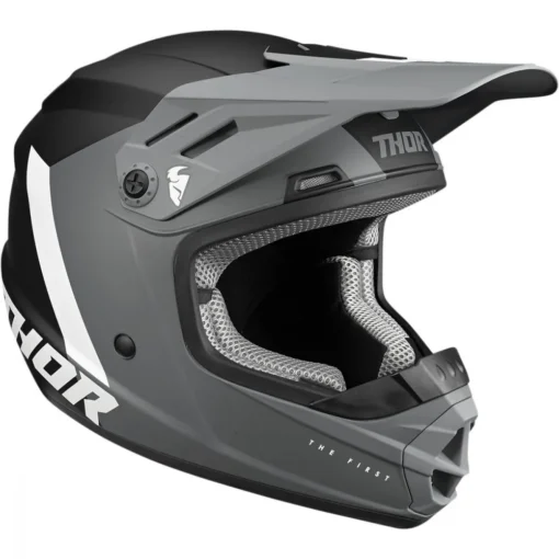 Casca offroad Thor Sector Chev copii gri - negru